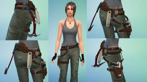 Turn violent and beat sims up in different violent ways like punching sims, . Lara Croft Tomb Raider Holster Gun Belt By Sri At Mod The Sims Sims 4 Updates