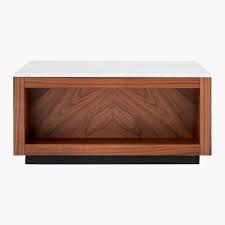 Finecasa wooden coffee table,living room tables open storage end table with shelf, 39.7 x 22 x 18.9 inches, accent tables with carved legs for living room, bedroom, natural 4.3 out of 5 stars 25 $129.90 $ 129. Suspend Ii Marble And Wood Coffee Table Cb2 Uae