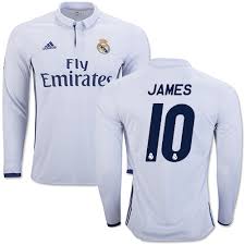 A wide variety of jersey of real madrid options are available to you, such as feature, supply type, and sportswear type. 16 17 Real Madrid Cf 10 James Rodriguez White Home Authentic Long Sleeve Soccer Jersey