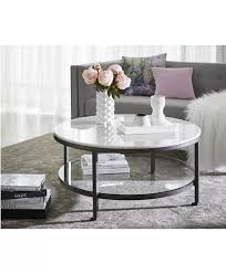 Round coffee tables coffee console sofa end tables. Furniture Stratus Round Coffee Table Created For Macy S Reviews Furniture Macy S Round Coffee Table Decor Table Decor Living Room Living Room Coffee Table
