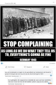 Maybe you would like to learn more about one of these? Factcheck Nee Meme Tegen Coronamaatregelen Toont Niet Duitsland In 1943 Factcheck Knack