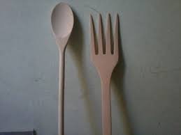 Ensemble En Bois De Grande Fourchette Cuillere Big Fait A Etsy Cuillere Ustensile Faire Soi Meme