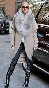 Pin By Deluxe And Such On Jenifer Lopez Style Fashion Stylish Winter Jacket Cardigan With Jeans