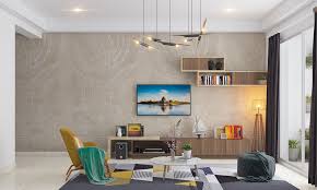 Open concept living rooms have less wall space and lots of pathways, so the amount of space for the furniture can actually really be quite tiny. False Ceiling Light Options For Your Living Room Design Cafe