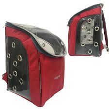 bacco milano kedi ve kopek sirt tasima cantasi kirmizi 26x25x42 cm kedi kopek canta