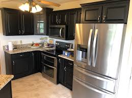 Pick your preferred descriptive word and black just might fit the bill. Kitchen Cabinet Painting York Pa Harrisburg Pa Pictures Lapp Cabinet Coatings