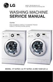 Lg washing machine troubleshooting & repair repair clinic. Lg F1220td F1220td5 F1220tdr Washing Machine Service Manual Washing Machine Service Washing Machine Manual