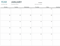 The month of january has 31 days and two national, major holidays: Calendars Office Com
