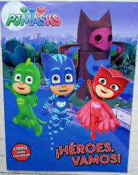Dibujos de pj masks heroes en pijamas para colorear paginas para. Pj Masks Set 80 Libros Colorear Gekko Heroes Pijamas C Envio En Mexico Clasf Formacion Y Libros