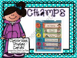 Champs Pocket Chart Display Cards Featuring Melonheadz