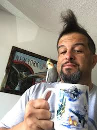 My sona and me.. figured I would jump the band wagon as I have seen a few  of these. I am Sir falcon of house wolf a humble noble bardbarian