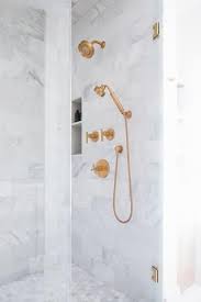 Cle Carrara Marble Tiles Cle Tile In 2021 Kate Marker Interiors Gold Shower Cle Tile
