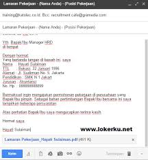 Surat lamaran pekerjaan bahasa inggris via email. Contoh Lamaran Kerja Bahasa Inggris Email Blog Pendidikan