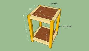 How To Build An End Table Howtospecialist How To Build Step By Step Diy Plans Diy End Tables End Table Plans Easy Furniture Plans