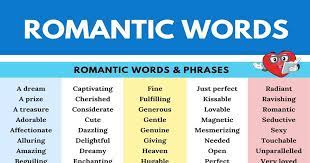 It is a word which many times couple used to call each other with love. 100 Romantic Words Sweet Words For Someone You Love 7esl