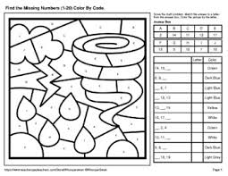 794 x 1059 jpeg 74 кб. Find The Missing Numbers 1 20 Color By Code Coloring Pages Weather