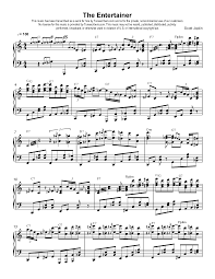 Composed by scott joplin • digital sheet music • 160 scores pd. Tunescribers The Entertainer Sheet Music