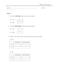 Maybe you would like to learn more about one of these? Soalan Kssr Tahun 2 Matematik