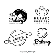 Line Art Bakery Logos Bakery Logo Design Food Logo Design Baking Logo Design