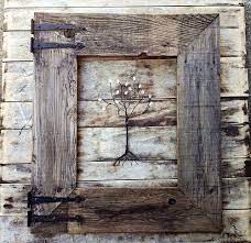 Rustic Barn Wood Frame With Vintage Rustic Hinges Menas Rustic Decor Country Living Flick Barn Wood Picture Frames Barn Wood Frames Rustic Picture Frames