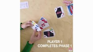 The object of the game is to be the first player to complete 10 varied phases with two sets of three, one run of seven, or seven cards with the same color. How To Play Phase 10 Gameplay Youtube