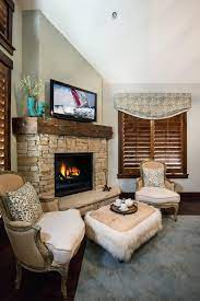 Half Wall Stone Fireplace Google Search Fireplace Design Corner Fireplace Cozy Living Room Design