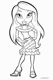 Four girls yasmin, cloe, sasha, and jade are the main bratz characters and have been produced in the majority of bratz lines. Free Printable Bratz Coloring Pages For Kids