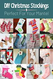 Farmhouse style cross stitch alphabet patterns on christmas stockings. Diy Christmas Stockings To Hang On The Mantel Diy Candy