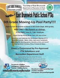 5th Grade Pool Party At East Brunswick Recreation East Brunswick