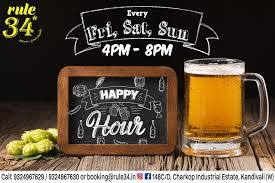 We Are Happy To Announce The Most Awaited HAPPY HOURS For Our Valued  Customers. Get Ready!!! It'is Going To Be The Most Wonderful Time Of The  Day. 🍷🍷'You Can't Buy Happiness, But