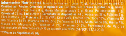 Tipo de productos más populares de marinela Napolitano Naranja Marinela 140 G