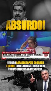Maduro agradece apoio do Brasil e do MST e ainda tem a audácia de incitar  brasileiros a irem às ruas em defesa da narcoditadura venezuelana.,  Enquanto o povo venezuelano sofre com fome, violência e ...