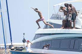 Maybe you would like to learn more about one of these? Shirtless Neymar Hits Beach With Stunning Blonde In Ibiza Daily Mail Online