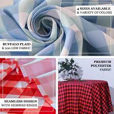 We did not find results for: Buffalo Plaid Tablecloths 108 Round White Blue Checkered Gingham Polyester Tablecloth Tableclothsfactory