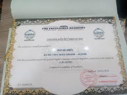 شهادة التكوين في اللغة الانجليزية مستوى معهد الامتياز للتعليم والتكوين المهني معتمد من طرف الدولة Facebook