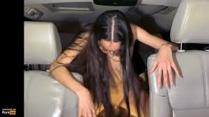 izzy green riding in car