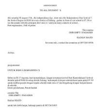 Salah satunya adalah menulis dokumen resmi dalam bahasa inggris atau surat resmi dalam bahasa inggris. Contoh Surat Pengumuman Contoh Surat
