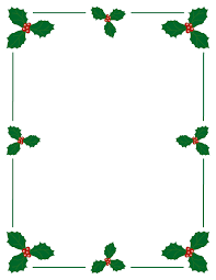 Holly And Berries Christmas Border This Free Printable Border And More Holiday Borders At Free Prin Free Christmas Borders Christmas Boarders Printable Border