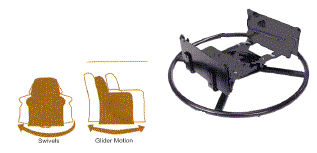 This Company Sells Rocker Swivel Glider Conversion Kits For Your Armchairs Swivel And Glider With Ring Image Swivel Glider Furniture Fix Diy Chair
