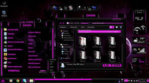 theme win 7 fix kantai all themes on bolg may contain image of the following site: Pink Theme Ultra Dark Theme Windows 7 By Toxicosm On Deviantart