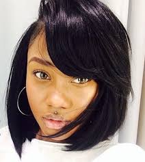 Very Short Bob With Side Part Bangs Barbarabeaute Barbarabeaute Short Weave Hairstyles Short Hair Styles Stacked Bob Haircut