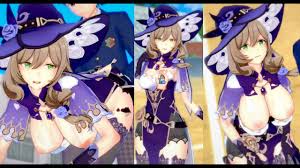 【エロゲーコイカツ！】原神 リサ・ミンツ3DCG巨乳アニメ動画[Hentai Game Koikatsu! Genshin Lisa(Anime  3DCG Video)]