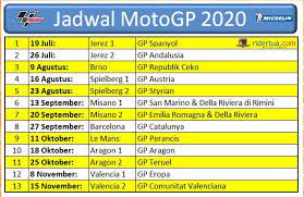 Live streaming motogp le mans di trans7 gratis. Update Ini Jadwal Race Kalender Motogp 2020 Terbaru Ada 13 Seri Ridertua Com