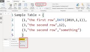 Creating A Table In Power Bi Using Dax Table Constructor Radacad Dax Power New Relationships
