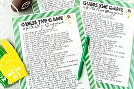 You get together with friends and family, snack on yummy foods, and cheer your favorite team to victory. Free Printable Super Bowl Guessing Game Play Party Plan