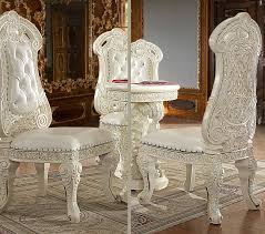 Get inspired with our curated ideas for dining chairs and find the perfect item for every room in your home. Buy Homey Design Hd 8089 Dining Table Set 7 Pcs In Gold White Faux Leather Online