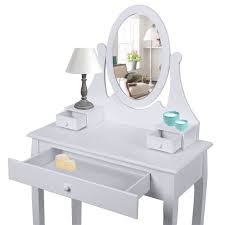 Coiffeuse Blanche Avec Miroir Pas Cher Id Market Table Maquillage Coiffeuse En Bois Coiffeuse
