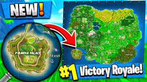 Now that the downtime has ended, we can see that you need to explore the new island's named locations yourself to unlock them on the map New Piranha Palace Map Location Fortnite Concepts Update Youtube