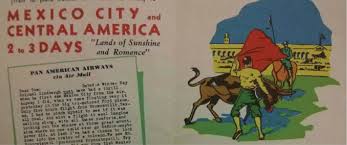 Portrait of the Latin-man bullfighter from Mexico (Pan American Airways... 