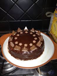 Bruce Bogtrotter S Chocolate Cake With Toblerone Toppers For My Father In Law Baking Cake Cake Decorating